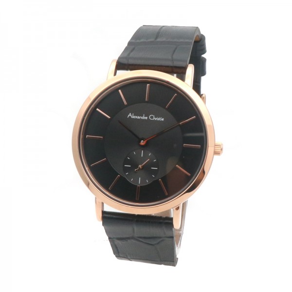 Alexandre Christie AC 8575 Rosegold Black Lady LSLRGBA